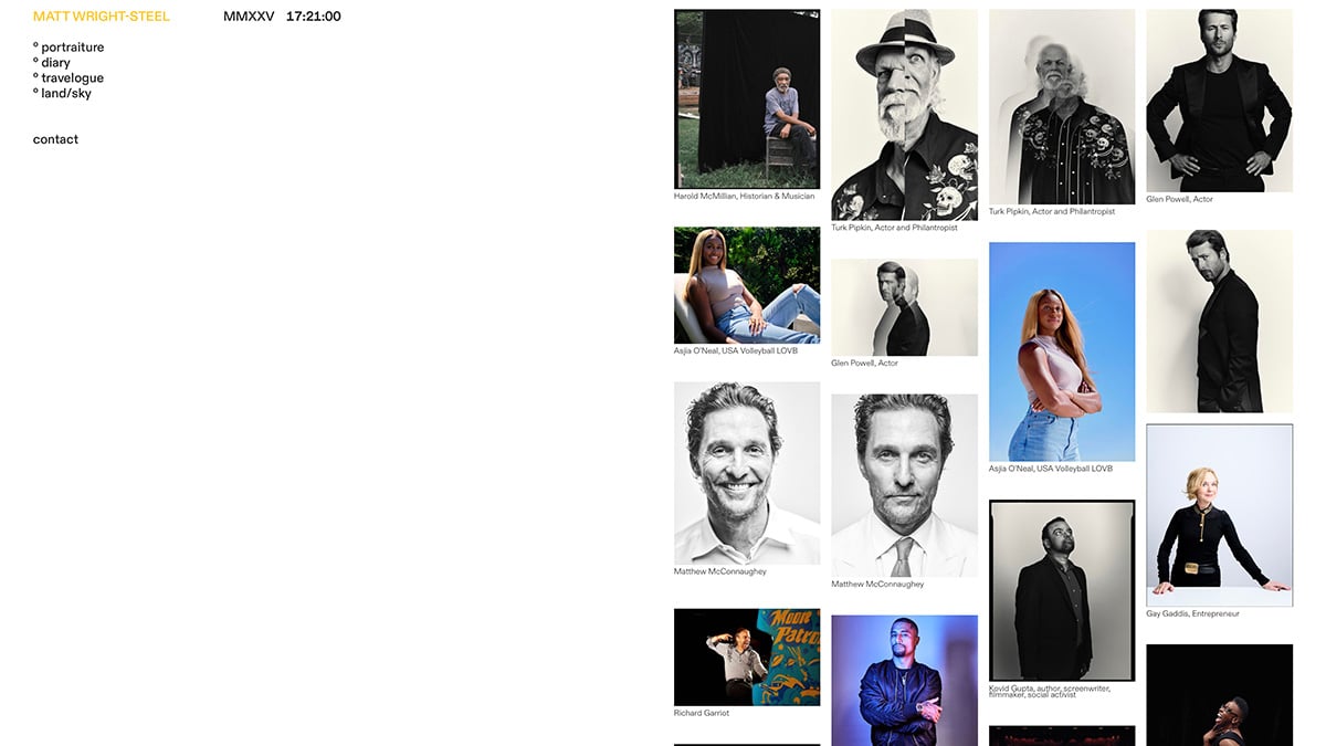 Matt Wright-Steel's portfolio